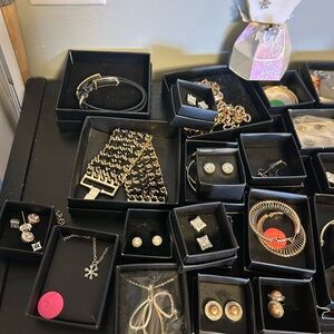 Avon Gold and Silver Tone Mixed Earrings and Jewelry Pieces